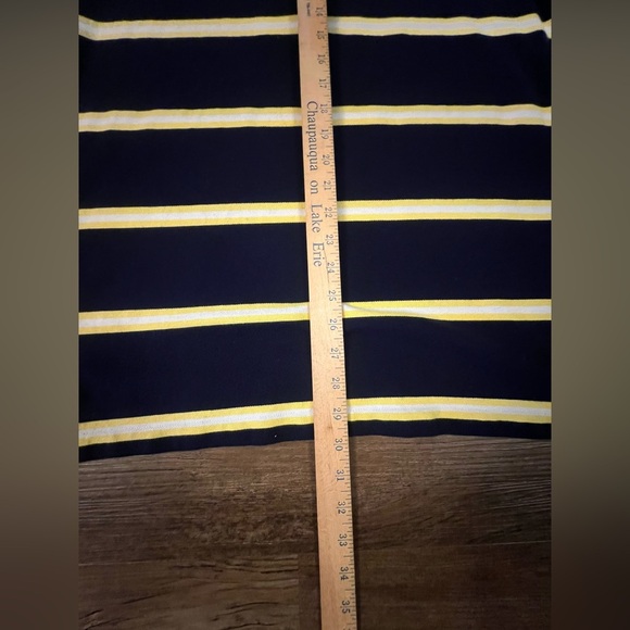 VTG Polo Ralph Lauren Shirt Mens L Pony Logo High Low Hem Preppy Y2K 2000s C25 - Picture 5 of 6